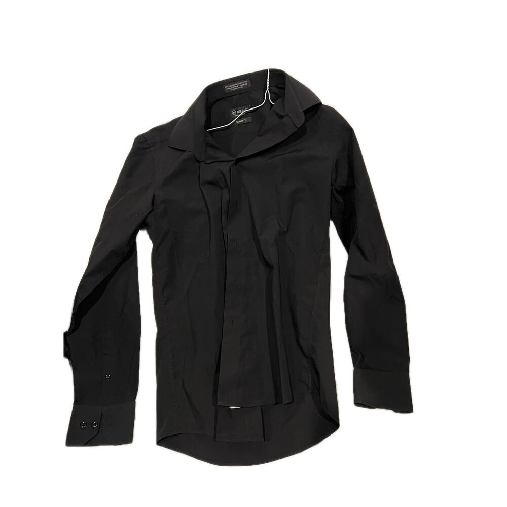 JFH Milani Black Long Sleeve Button Down Shirt Med